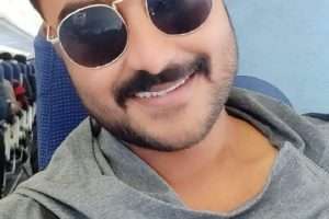 प्रदीप पाण्डेय चिंटू" रॉउडी रॉकी" की शूटिंग के लिए हैदराबाद पहुँचे