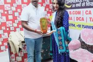 Zenith Commerce Academy ने MRS Asia Universe 2020 Richa kumari को किया सम्मानित