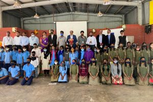 ZEISS Donated furniture made of waste wood to Govt. High School