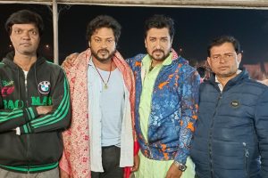 हाड़ कंपा देने वाली ठंड में भोजपुरी अभिनेता प्रिंस सिंह राजपूत और संजय पांडेय की आपस में हो गयी भिंड़त