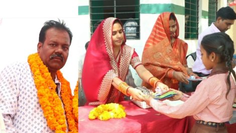 पंकज तिवारी (पप्पू तिवारी) के जन्मदिन पर स्कूली बच्चों को जरूरत की सामाग्री वितरण, लगा बधाईयों का तांता