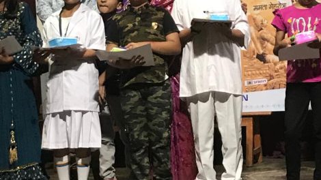 8th Premnath Khanna Samman Ceremony. Children of Litera Public School gave their art presentation.
