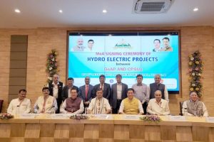 Signing in the presence of Union Power Minister RK Singh and Arunachal Pradesh Chief Minister Pema Khandu in Itanagar