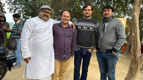 विमल पांडेय, संजय वर्मा कर रहे हैं अरुण तिवारी के निर्देशन में भोजपुरी फ़िल्म "दो चुटकी सिन्दूर" की शूटिंग